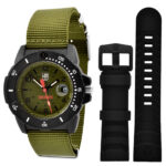 Luminox Navy Seal 3600 Series Men’s Watch Set Quartz Green Dial Strap 3617.SET