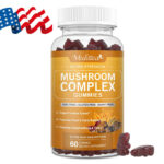 Mushroom Extract Complex Gummies Lions Mane Chaga Reishi Focus Memory Immunity