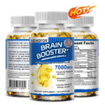 Brain Booster 7000mg Highest Potency with Fish Oil & Ginkgo 30/60/120 Capsules