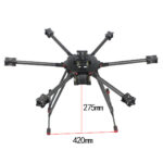 QWinOut T850 6-Axle Carbon Fiber Frame 850mm Un-Assembly Kit for DIY Racing Dron