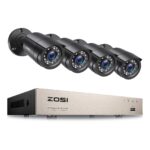 ZOSI 8CH H.265+ 5MP Lite DVR 1080P Outdoor CCTV Home Security Camera System Kit