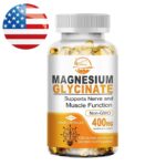 Magnesium Glycinate 400mg With Vitamin D3 B6 Improved Sleep 120 Capsules