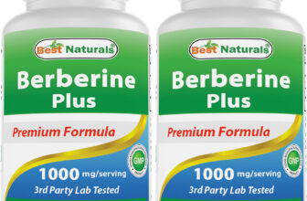 2 Pack Best Naturals Berberine Plus 1000 mg 60 Capsules