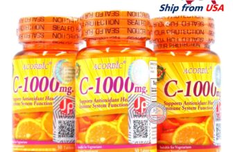 Acorbic Vitamin C-1000mg Strengthen Immune 30 tablets x 3 bottles, Ship from USA