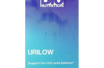 Bio Nutrition Urilow Vegetarian Capsules Dietary Supplement 40 mcg 60 Count