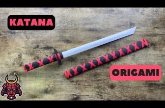 ORIGAMI KATANA JAPANESE SAMURAI PAPER SWORD TUTORIAL | HOW TO FOLD IMPRESSIVE KATANA STEP BY STEP