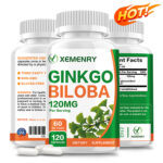 Ginkgo Biloba Capsules 120mg – Memory Mental Focus Brain Booster Supplement