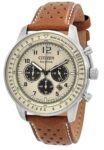 Citizen Men’s Eco-Drive Brycen Leather Strap Chronograph Watch CA0641-32X  🇺🇸