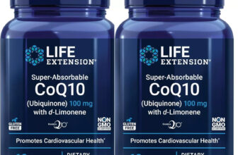 Life Extension Super-Absorbable CoQ10 (Ubiquinone) with d-Limonene 100 mg 60X2PK