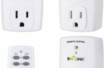 BN-LINK Wireless Remote Control Outlet Switch Power Plug -1 remote 3 plugs