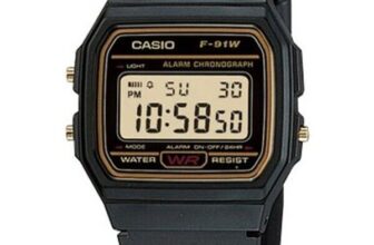 Casio F91WG-9 Men’s Classic Black Resin Band Alarm Chronograph LCD Digital Watch