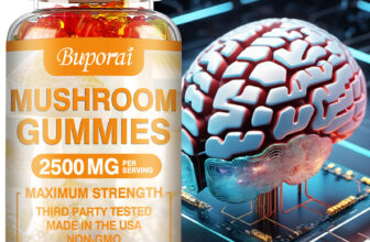 Mushroom Gummies 2500mg -Lion’s Mane, Cordyceps, Reishi -Nootropic Brain Booster