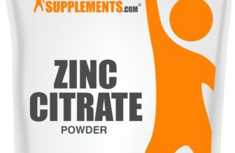 BulkSupplements Zinc Citrate Powder 250g – 100 mg Per Serving