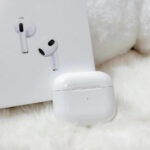 (3rd Generation) wireless earbud with  Wireless Charging Case – White