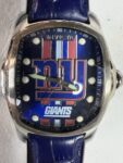 Invicta Men’s Watch NFL New York Giants Quartz Blue Genuine Leather Strap 45455