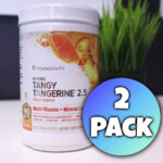 Youngevity Dr. Wallach Beyond Tangy Tangerine BTT 2.5 Canister 2pk