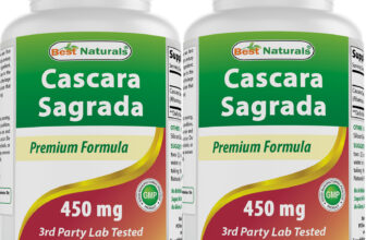 2 Pack Best Naturals Cascara Sagrada 450 mg 250 Capsules