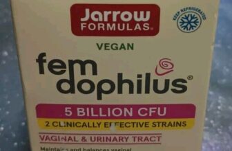 Jarrow Formulas Fem Dophilus 5 Billion CFU 60 Veggie Capsules Gluten Free Vegan