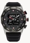 Citizen CZ Smart Hybrid Black Silicone Sport Smart Watch 44MM JX2007-09E