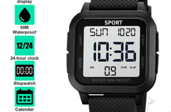 Waterproof Digital Sports Watch Military Tactical LCD Backlight Wristwatch Men