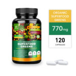 120pcs Organic Superfood Greens – Includes Greens, Fruits & Veggies-Boost Energy