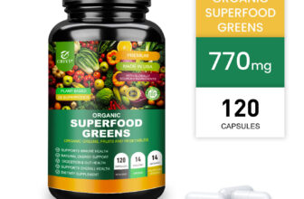 120pcs Organic Superfood Greens – Includes Greens, Fruits & Veggies-Boost Energy