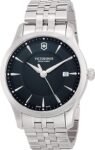 NEW VICTORINOX Alliance Men’s Black Dial Stainless Steel Bracelet Watch 241801