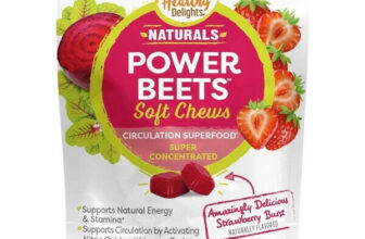 Healthy Delights Naturals Power Beets Soft Chews Super Concentrated Circulation