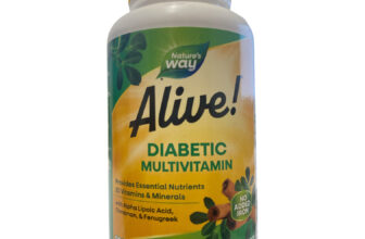 Nature’s Way Alive! Diabetic Daily Multivitamin Tablets, 120 ct