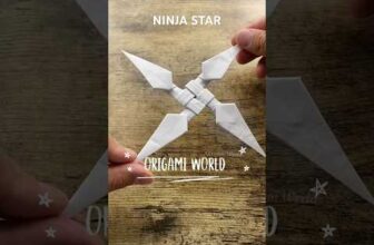 HOW TO MAKE NINJA STAR ORIGAMI SHURIKEN TUTORIAL | PAPER NINJA WEAPON STAR CRAFTING INSTRUCTIONS ART