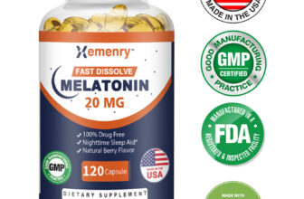 Melatonin 20mg – with L-Theanine, for Better Sleep Relieve Stress Sleep Health