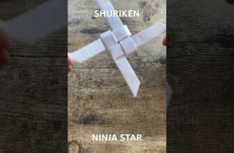 NINJA STAR SHURIKEN ORIGAMI TUTORIAL | PAPER WEAPON FOLDING PAPER CRAFT | EASY ORIGAMI TUTORIAL