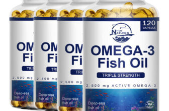 BEST TRIPLE STRENGTH OMEGA 3 FISH OIL CAPSULES 2500mg HIGHEST POTENCY 120 PILLS