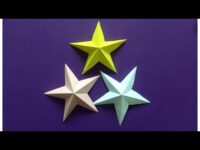 How to make a 3D paper star | Easy origami stars for beginners making | DIY-Paper Crafts