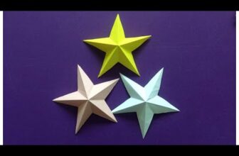 How to make a 3D paper star | Easy origami stars for beginners making | DIY-Paper Crafts