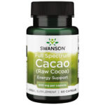 Swanson Cacao (Raw Cocoa) – Full Spectrum 400 mg 60 Capsules