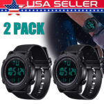 Waterproof Digital Sports Watch Military Tactical LED Backlight Men’s Wristwatch