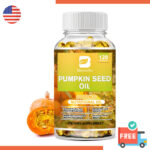 Pumpkin Seed Oil 2000mg Capsules Natural Cold Pressed Support Prostate Health