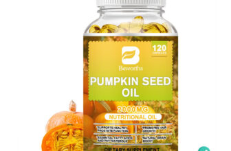 Pumpkin Seed Oil 2000mg Capsules Natural Cold Pressed Support Prostate Health