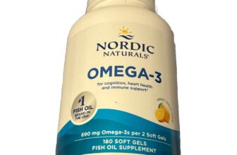 Nordic Naturals 690mg Omega 3 Purified Fish Oil Soft Gels – 180 Count