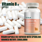 Vitamin B12, 1000 mcg, 3-in-1 Organic Capsules Vitamin B12, 60-Day Supply