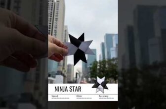 How to make paper shuriken ninja star origami easy👍 #origami #vvvreview #diy