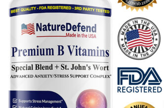 Stress Relief Complex, B Vitamins and St. John Wort, Non-GMO. Quality Matters!