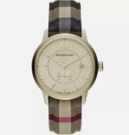 Brand New Burberry BU10001 The Classic Horse Ferry Gold Tone Steel Men’s Watch