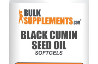 BulkSupplements Black Cumin Seed Oil Softgels – 120ct – 1000mg Per Serving