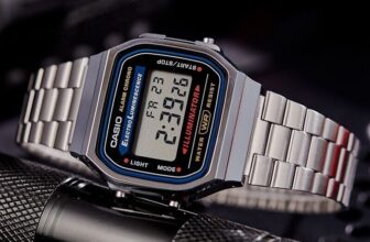 Casio Men’s Vintage Digital Illuminator Watch A168WA-1 – Stainless Steel Band