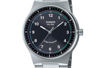 CASIO MTP-RS105D-1BV BLACK DIAL SOLAR ANALOG WATCH