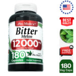 Bitter Melon Extract 12,000 mg 180 Veg Caps (100% Vegetarian, Non-GMO) – USA