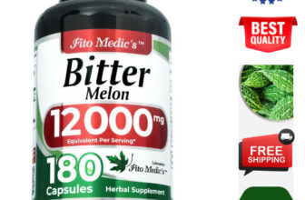 Bitter Melon Extract 12,000 mg 180 Veg Caps (100% Vegetarian, Non-GMO) – USA