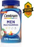 Centrum Multigummies Men’s Multivitamin Supplement Gummies, Assorted Fruit, 170